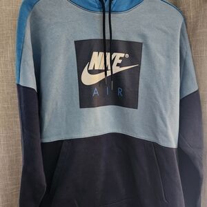 Nike Air Blue and Black Hoodie